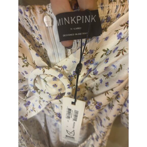 MINK PINK Hailey Midi Floral Dress NWT Size XL - Picture 7 of 8